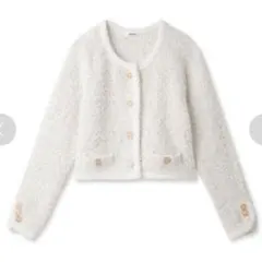 SNIDEL ラメツイードカーディガン GBEG