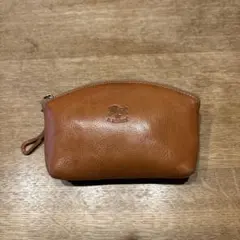 IL BISONTE レザーポーチ ブラウンのサムネイル