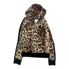 leopard zip hoodie 표범 무늬 y2k 오빠 계 헤세이 걸 짧은 길이