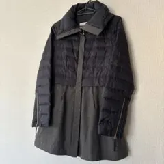 プラステ/ネイビー×グレー ダウンジャケット