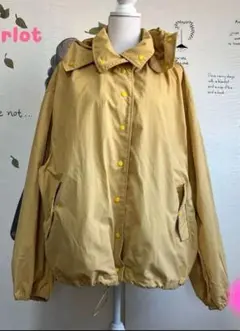 お値下げ‼️メルロー 黄色系 ビッグナイロン マウンテンパーカー