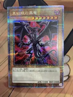 真紅眼の黒竜　25thシークレットレア 絵違い