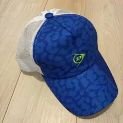 メッシュキャップ 青 レオパード Dロゴ