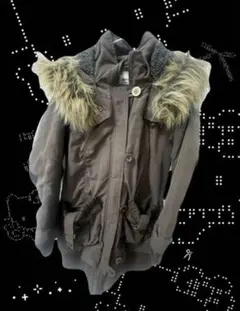 ファー付き モッズコート ミリタリージャケット Y2K 平成