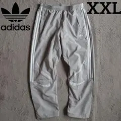 新品 アディダスオリジナルス トラックパンツ グレー ホワイト XXL 刺繍
