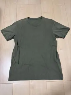 UNIQLO MEN クルーネックTシャツ(半袖) 56 Olive Lsize