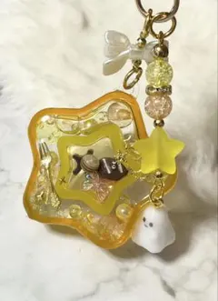シャカシャカキーホルダー シェイカーキーホルダー 星 ハロウィン ♡