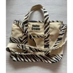 Rodeo Crowns ゼブラ柄 2WAY トートバッグのサムネイル