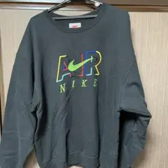 NIKE ナイキ エアー スウェット トレーナー 刺繍ロゴ 銀タグのサムネイル