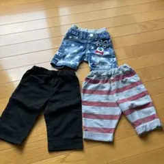 ベビー服 パンツ まとめ売り　夏ズボン 90 男の子 まとめ売り ハーフパンツ