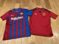 FCバルセロナ(150cm) & スペイン代表 (140cm)サッカーウェア