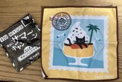 ベローチェ　黒ねこハンドタオル　プリン