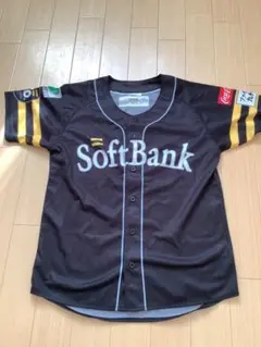 SoftBank 黒 半袖ユニフォーム