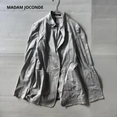 マダムジョコンダのジャケット マダムジョコンダ ジャケット チェック柄 ショート丈 11A3 L相当 美品