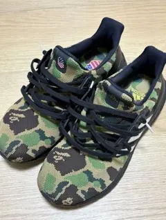 A BATHING APE バランスバイク 迷彩色 エイプスニーカー迷彩 A BATHING APE アベイシングエイプ 496157 A