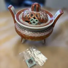 値下げ1万→3.5千円】九谷焼 角福 香炉 陶器 骨董品 三足 - メルカリ