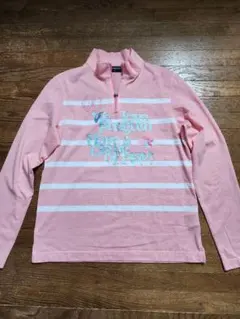 マンシングウェアGRAND SLAM　ドライ素材ハーフジップ長袖シャツ　L