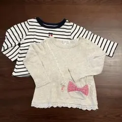 女の子　90 長袖　プティマイン　 3can4on