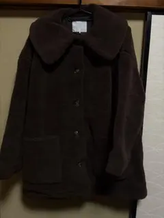 【エヘカソポ】ボアアウター　フリーサイズ　茶色　激安