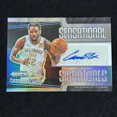 Cason Wallace Prizm Black Silver Auto 直筆