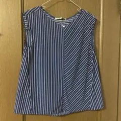 UNTITLED ノースリーブ　ブラウス　ストライプ　サイズ2