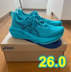 アシックス NOVABLAST5 エメラルドグリーン×ブラック 26.0cm