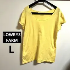 LOWRYS FARM ローリーズファーム 半袖 Tシャツ 綿100% L 黄色