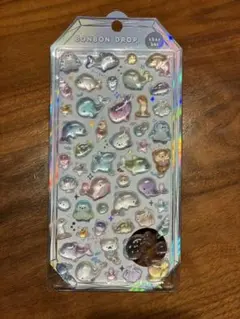 子*丸様 正規品ボンボンドロップシールDROP 立体シール パステル水族館シリー