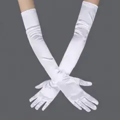 ウエディング グローブ ロング　サテン 52cm ドレス ブライダル 結婚式