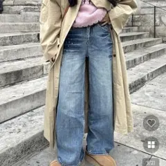 TRIFLE ワイドフィットデニムミックススタッズ タグ付き新品