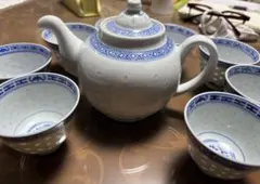 景徳鎮 龍鳳双喜柄 ティーポット 茶器 - メルカリ