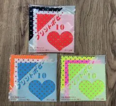 昭和レトロ✳︎蛍光色プリントフェルト3色入り3パターン