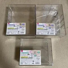 ダイソー壁にも付けられる　ディスプレイケース　3段 2段クリアケース　3個セット