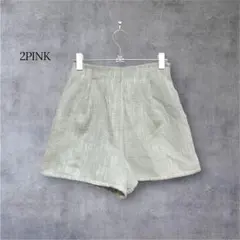 ツーピンク 2PINK ハーフパンツ ショート ツイード調 綺麗め 美脚 L