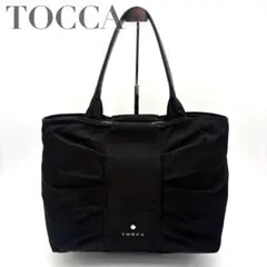 TOCCA トッカ ハンドバッグ リボン ナイロン ブラックのサムネイル