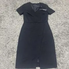ELIE TAHARI ブラック ひざ丈ワンピース 半袖のサムネイル