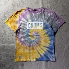【Y9110】CHUMS 半袖Tシャツ　サイズM タイダイ柄のサムネイル