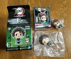 鬼滅の刃 一番くじ 上弦の参 ちょこのっこフィギュア マスコット 炭治郎セット