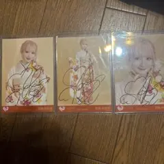 ＝LOVE 齋藤樹愛羅 振袖 生写真 直筆 3枚コンプセット