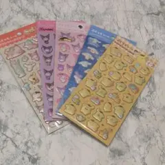 ぷくっとシール　サンリオ　5種セット　ダイソー　かわいい　シール　マイメロ