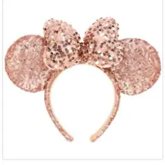 ディズニー ピンク スパンコールカチューシャ ミニー