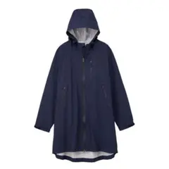 ワークマン　レディース高撥水フーデッドロングレイン【ネイビー】【Mサイズ】のサムネイル
