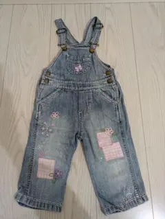 babyGap デニムオーバーオール、 ZARA ジャンパースカートの2点セット