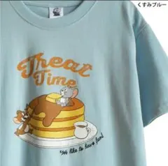 トムとジェリー Tシャツ Treat Time 水色 Mサイズ パンケーキのサムネイル