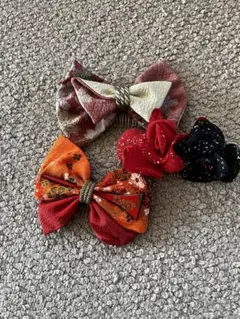 和風リボンヘアアクセサリー 3点セット