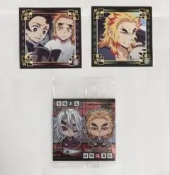 鬼滅の刃　ディフォルメ十四　天元　煉獄槇寿郎　シール烈伝3槇寿郎　千寿郎　炭治郎