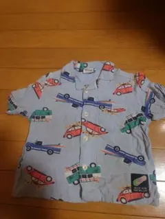 BREEZE 車柄 開襟半袖シャツ 90サイズ