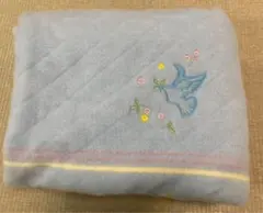 鳥・花モチーフ　ボアシーツ　140×240cm