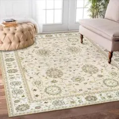 ラグ カーペット 2畳 ペルシャ絨毯風 185х185cm 正方形 ベージュ