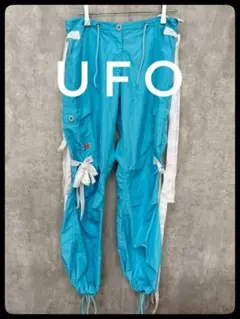 ✴️UFOパンツ　カーゴパンツ　HIPHOP　ヴィンテージ　水色　XS